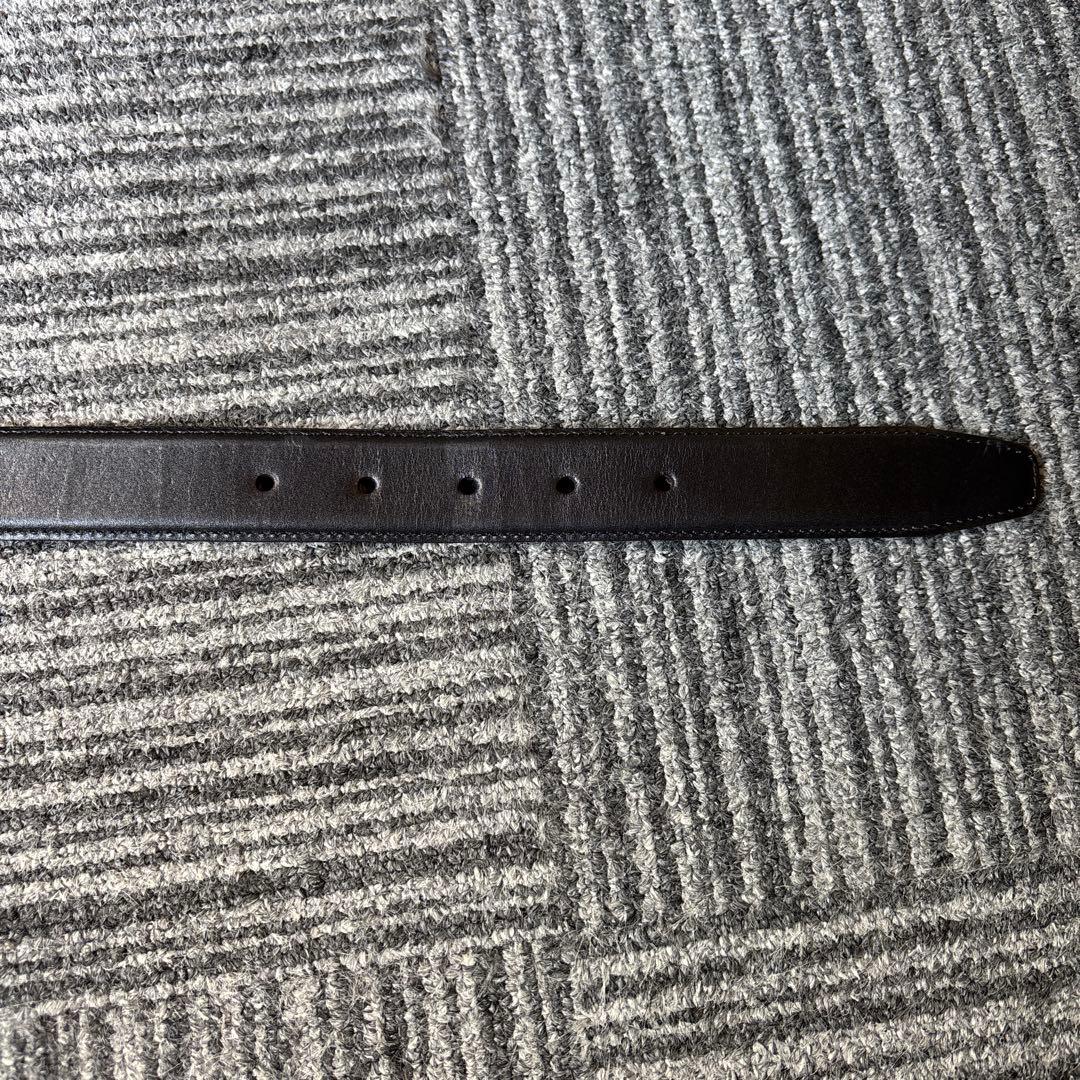 【極美品】ARNOLD WILLS & CO. 黒 カーフレザー ベルト 30