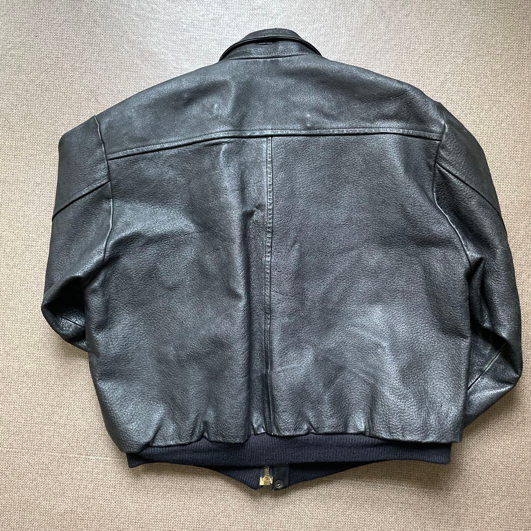 【希少】80年代 C.P.Company レザーブルゾン ジャケット 50