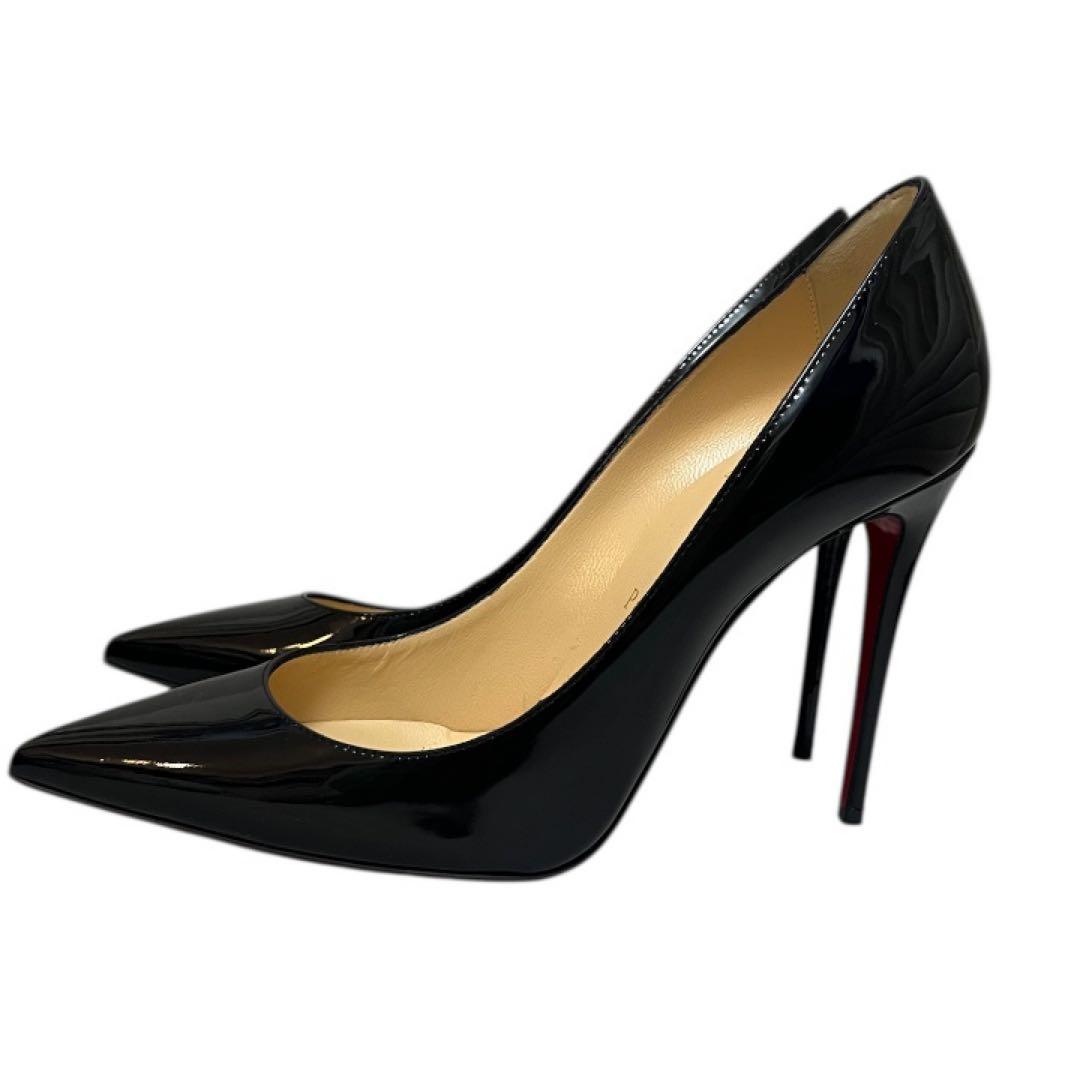 【極美品】クリスチャンルブタン kate10 パテントレザー パンプス 23.5