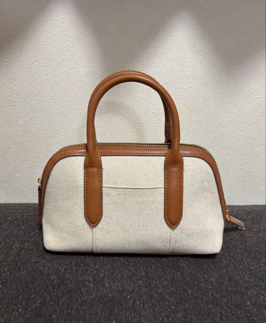 《新品未使用》SNIDEL ラウンドミニボストン　キャメル