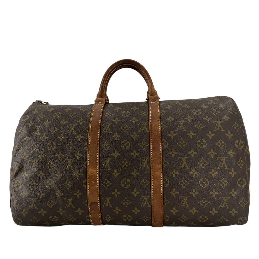 ルイヴィトン　ボストンバッグ　キーポル50 モノグラム　トラベルバッグ　旅行