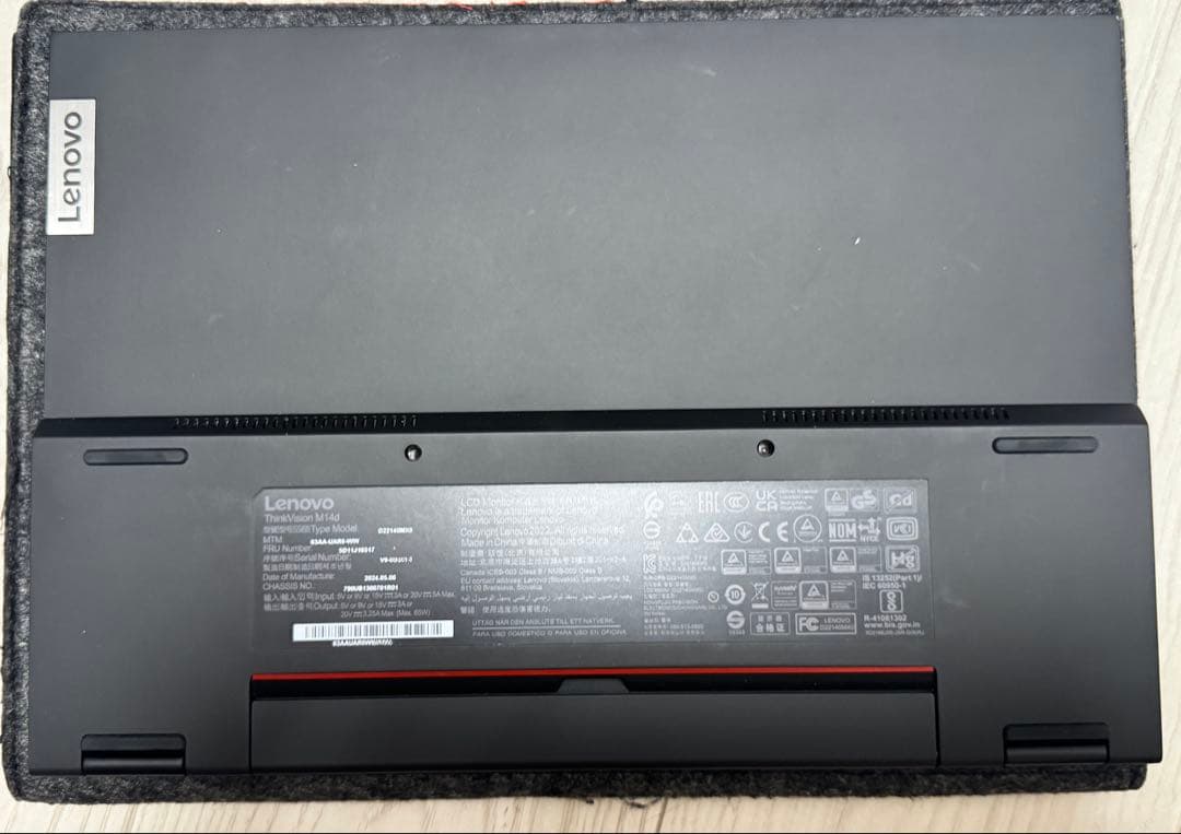 Lenovo ThinkVision M14d 保証あり中古