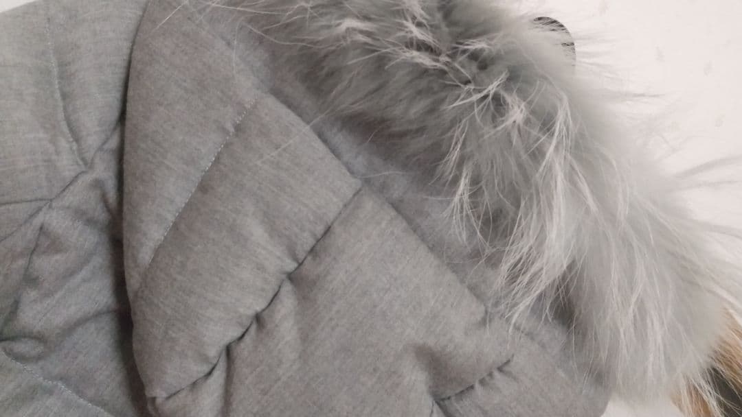 TATRAS 希少カラーグレー&フード付きダウンジャケット