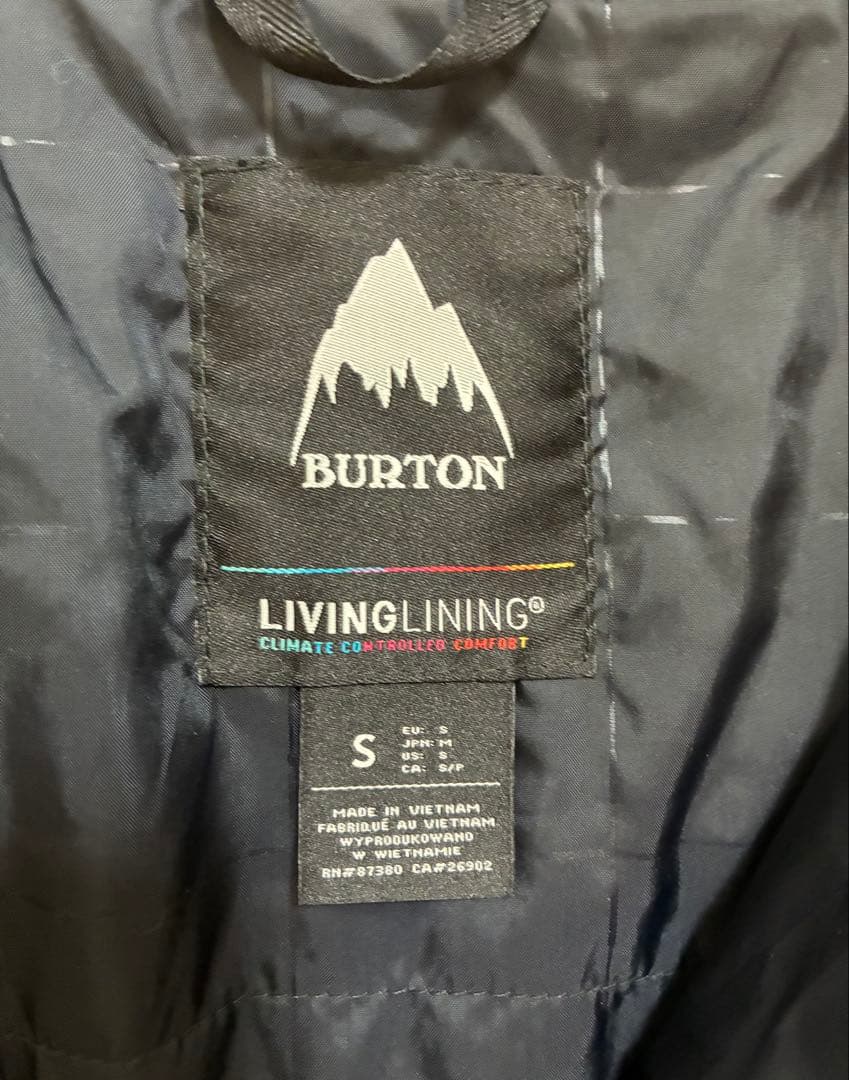 BURTON バートン スノーボードウェア　LIVING LINING メンズS