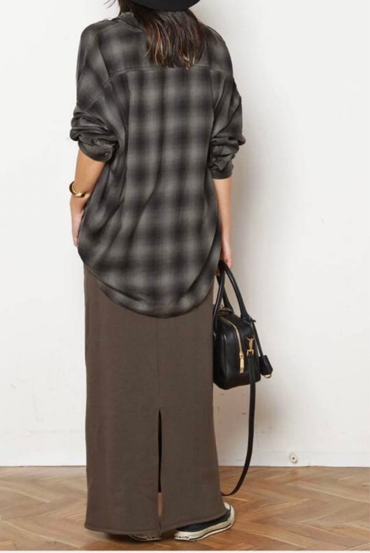 AP STUDIO 2025AW ウールミックススウェットスカート　ブラウン