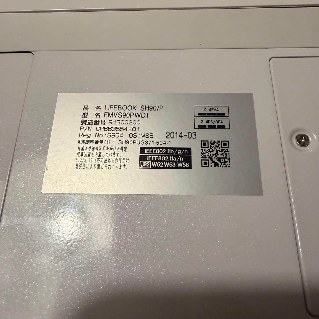 Windowsノート本体 LIFEBOOK SH90/P