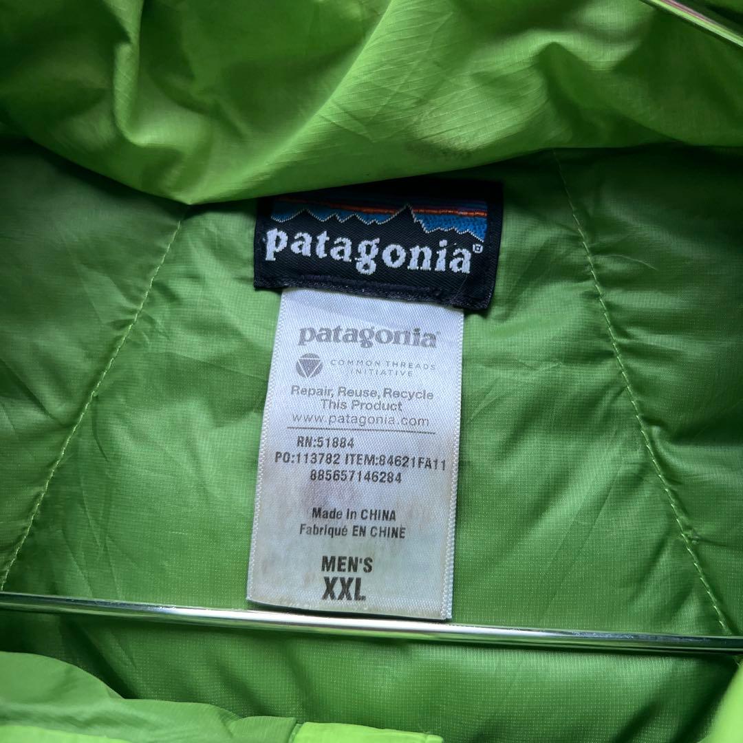 Patagonia ライムグリーン ダウンベスト