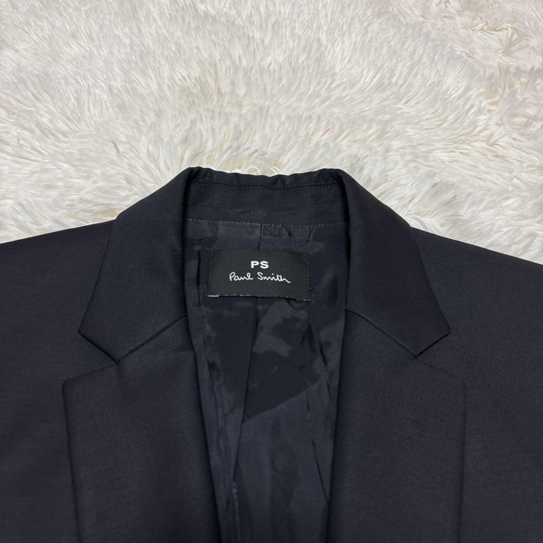 ピーエスポールスミス　セットアップ　3点セット　ネイビー　裏地派手　L　40