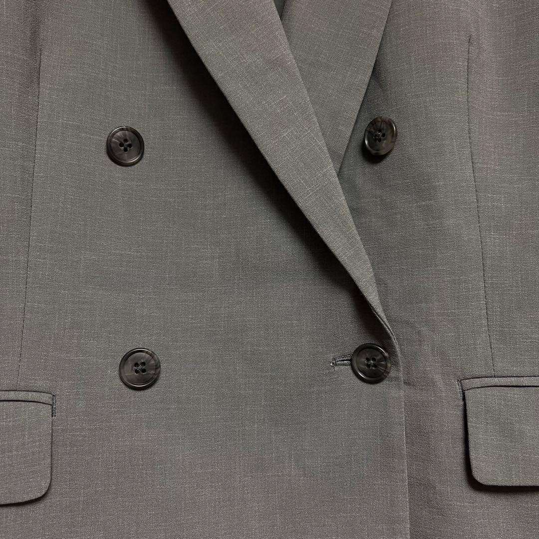 (現行品)スーツセレクト　ダブルスーツパンツセットアップ　洗える　ストレッチ