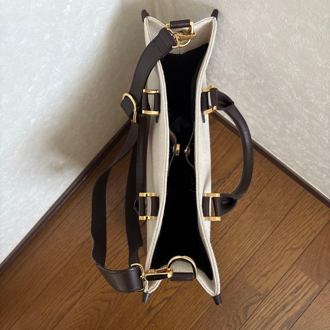 バッグ CTHY LEATHER JUTE TOTE BAG