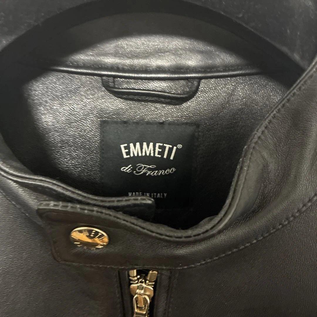 ゆ*き様 EMMETI di Franco ブラック レザージャケット