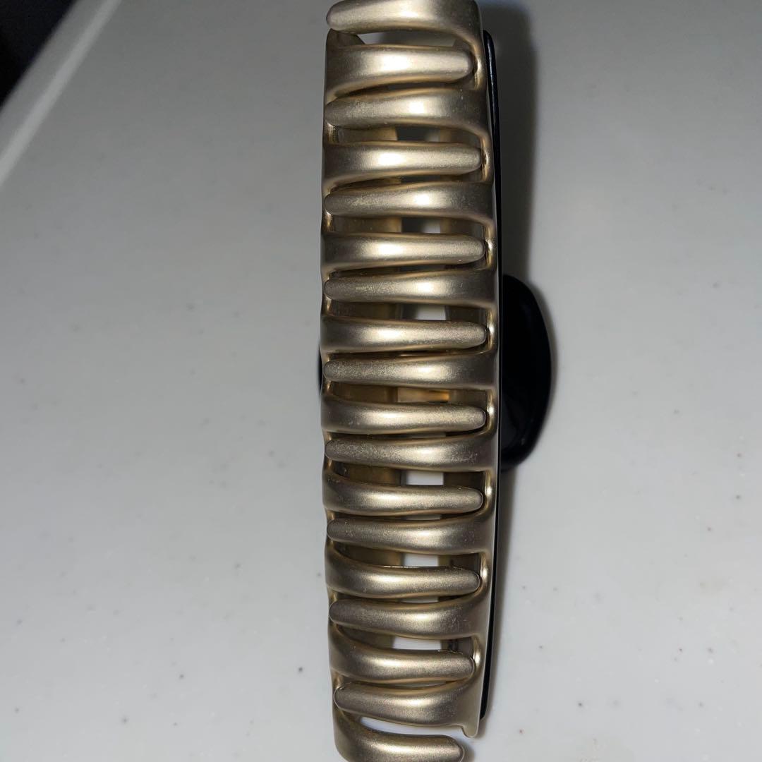 アレクサンドル ドゥ パリ ヘアクリップ（L）ストーン付き