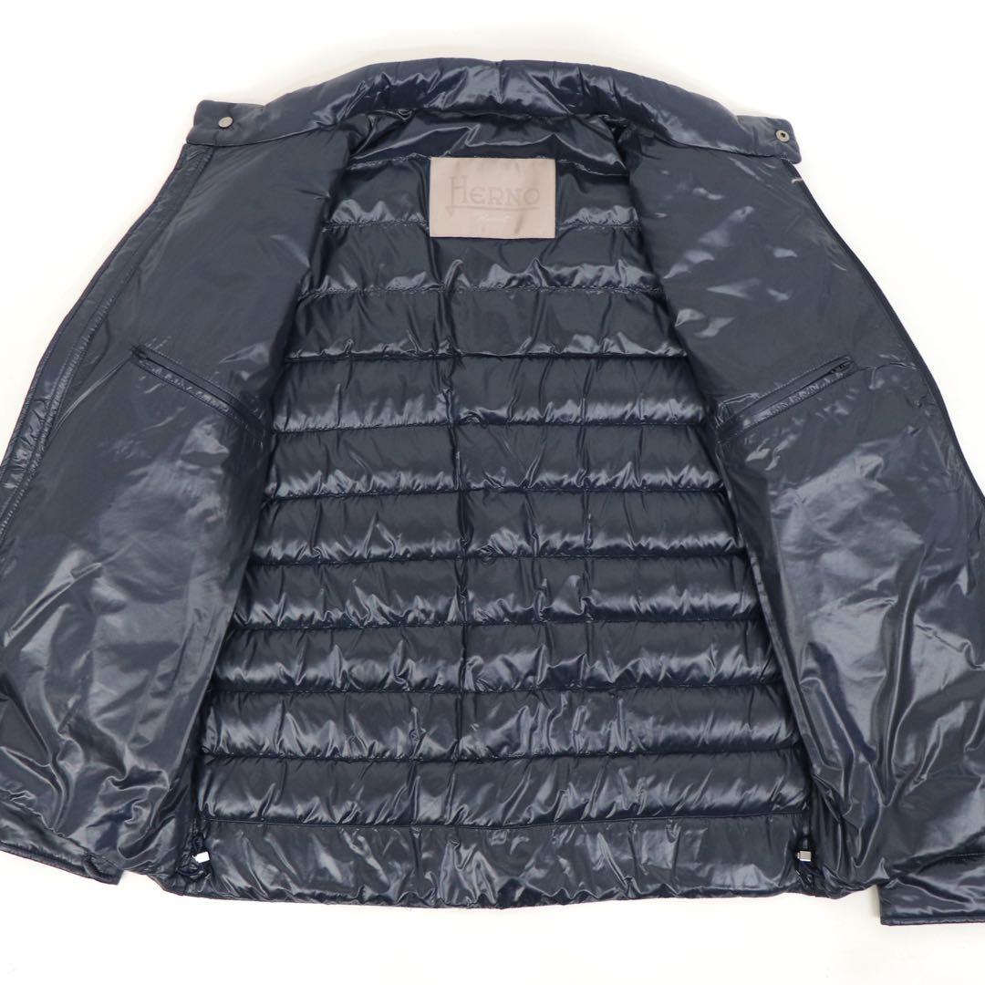 新品未使用 HERNO Resort ライダースウルトラライトダウンブルゾン44