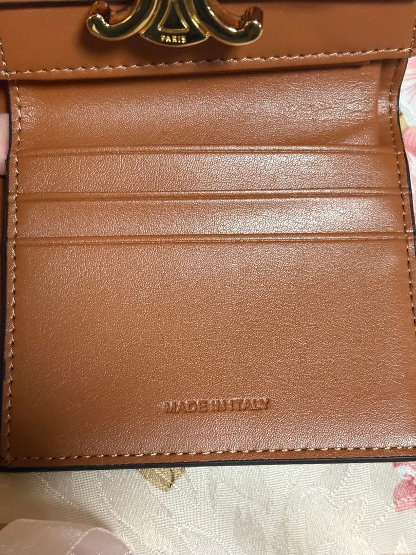 CELINE トリオンフ 三つ折り スモールウォレット 財布