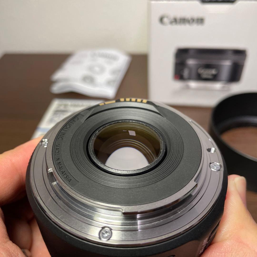 Canon EF 50mm f1.8 STM フード付き