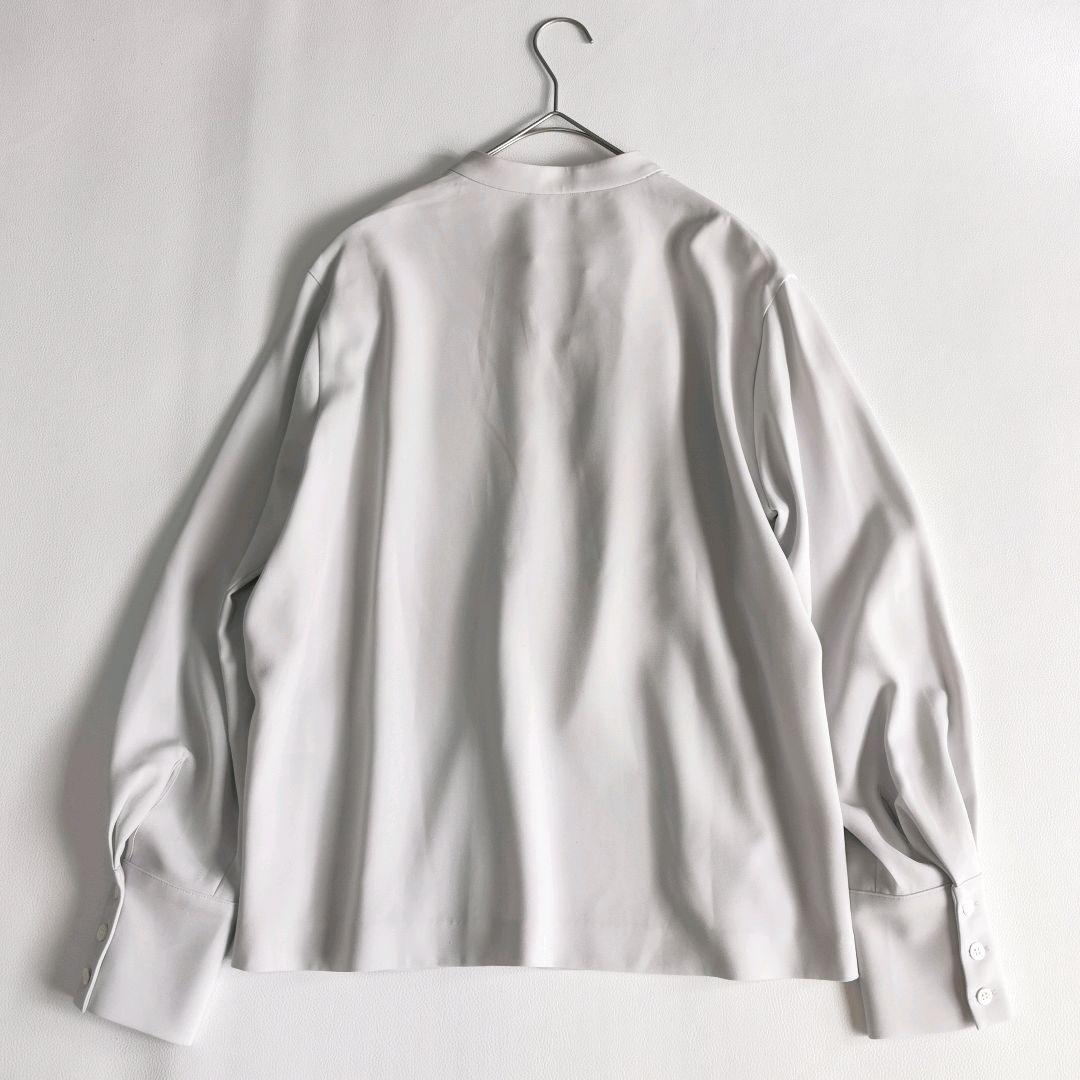 25SS【美品✨】セオリーリュクス Luve Walli ブラウス グレー 38