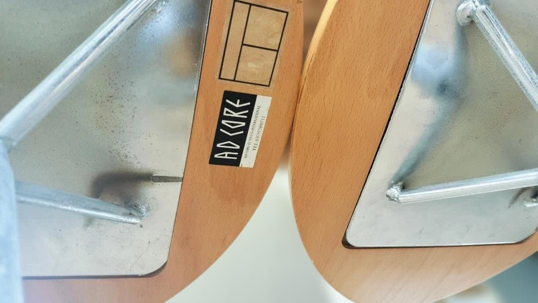 ハイチェア 3脚セットADCORE 楕円形