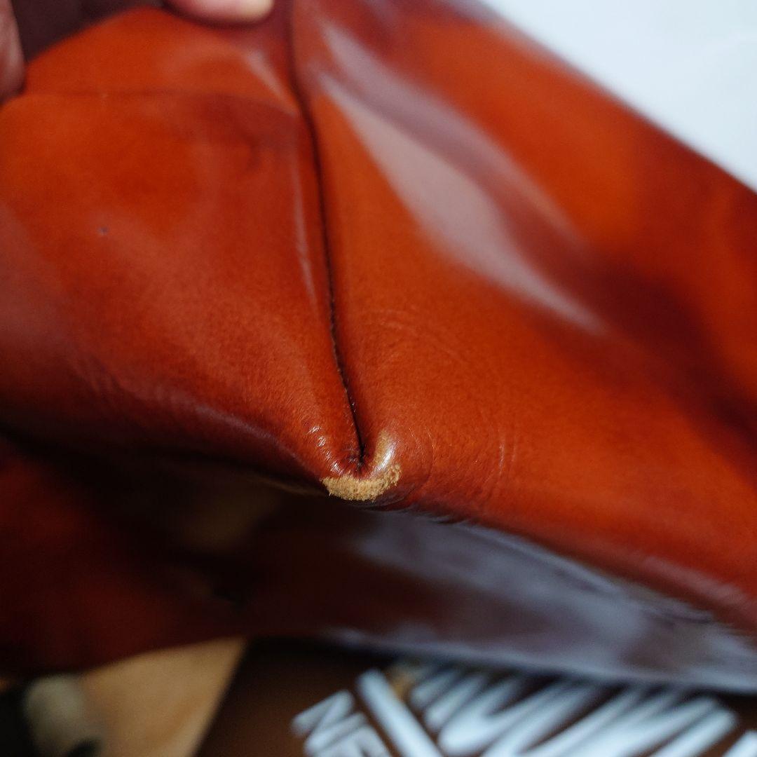 ブラウンレザー メッセンジャーバッグ　ユニアンドコー