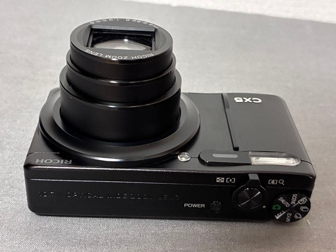 RICOH CX5 リコー デジカメ オールド コンデジ ブラック SDカード付