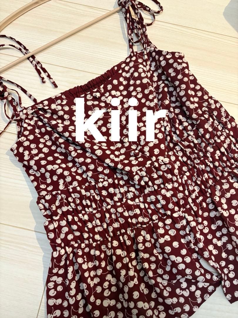 Herlipto Cherry Pattern Strap Top サイズ：M