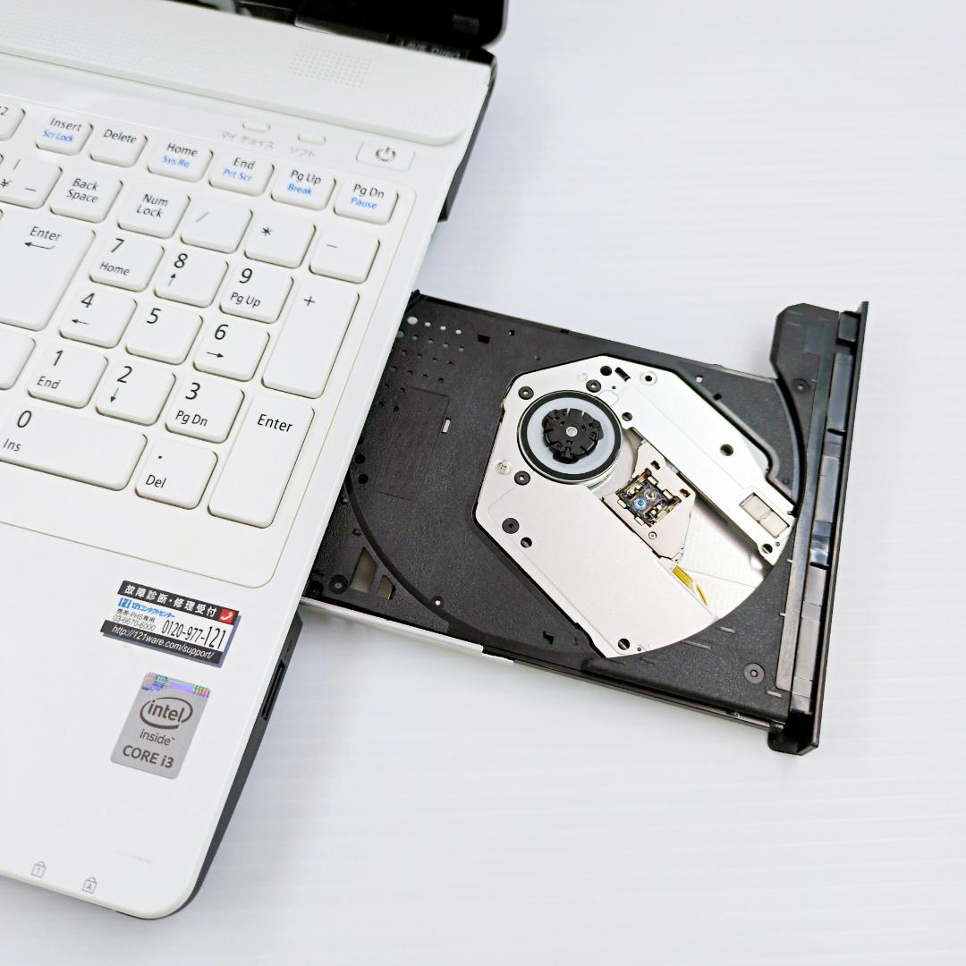 【お買い得】NEC Lavie人気白すぐに使えるノートパソコン カメラ付 e42