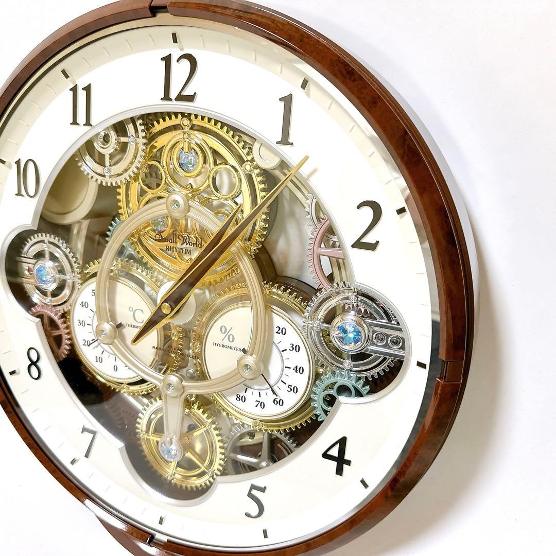 極美品 スモールワールドシーカー 4MN515RH23 電波カラクリ時計