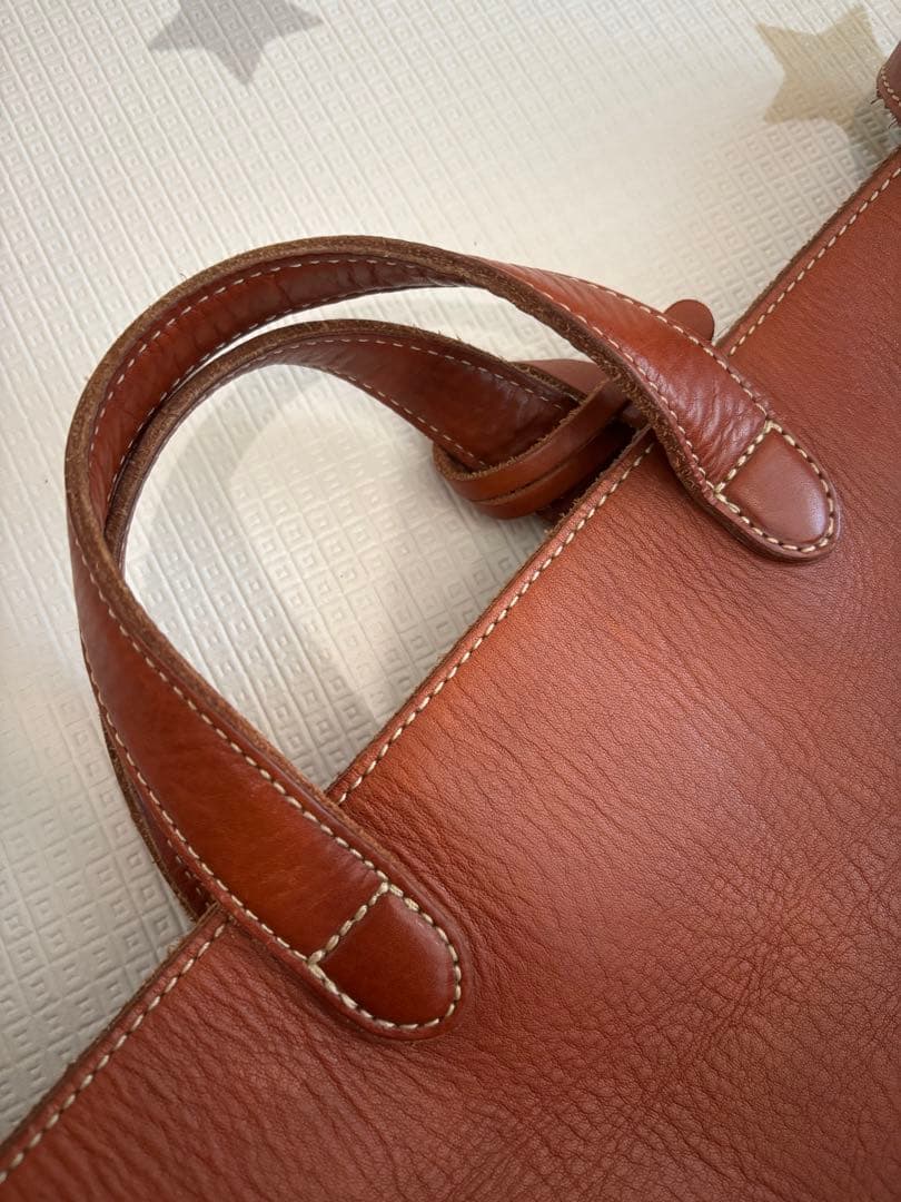 土屋鞄　ラージトート　ブラウン