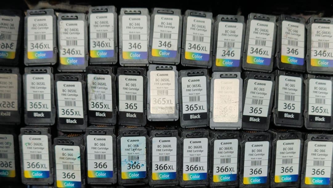 冀*歆様 キャノン　状態良好　使用済みインクカートリッジ　純正品100個