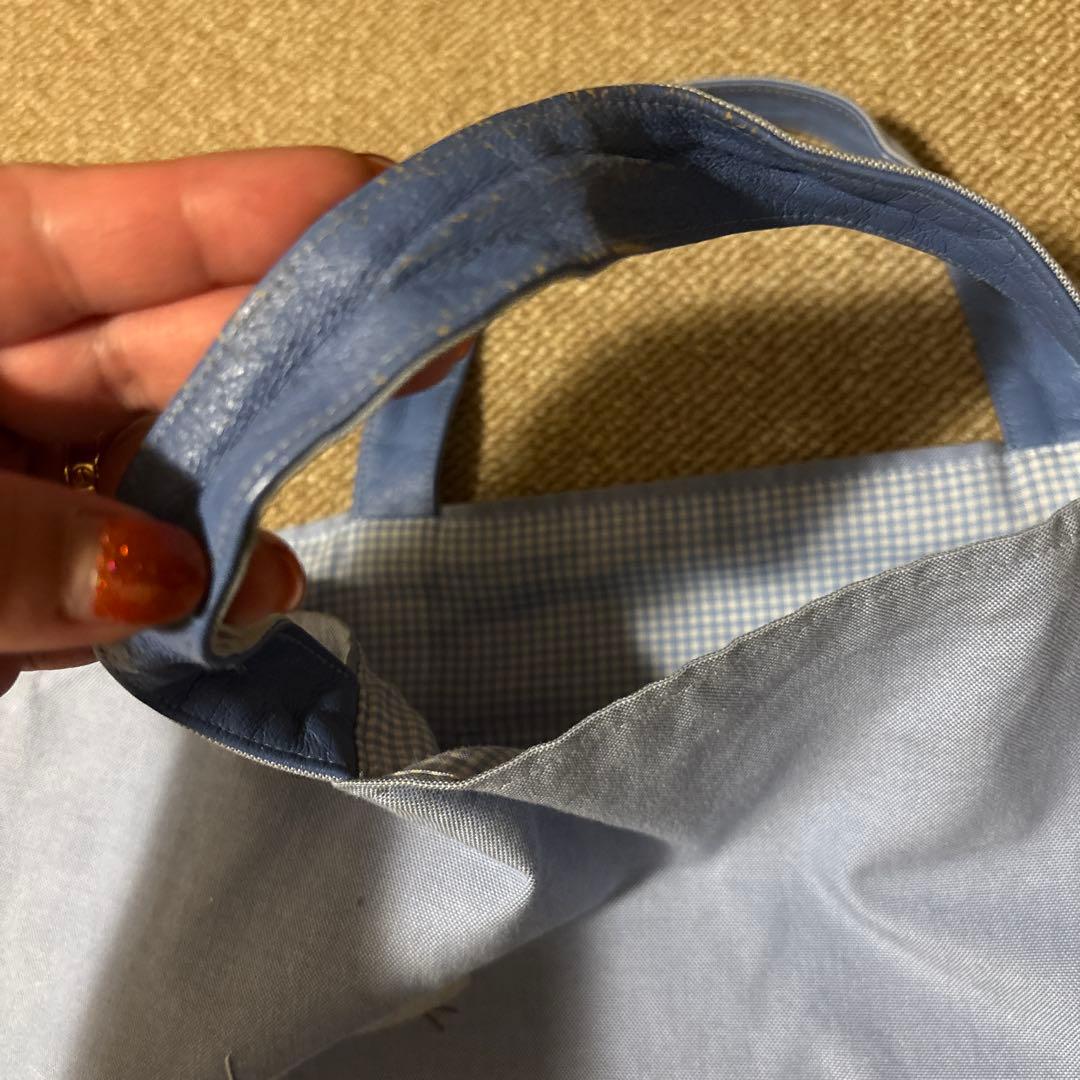 ファミリア水色お稽古バッグ