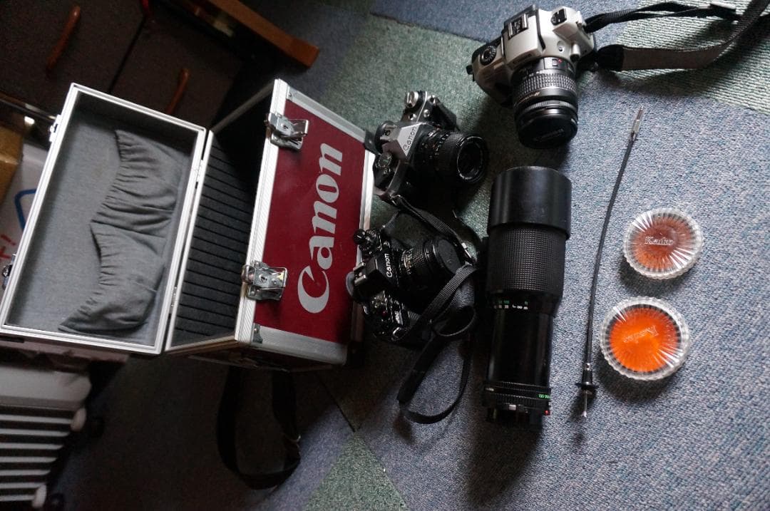 Canon,A-1, AE-1,XI50 カメラ レンズ付き