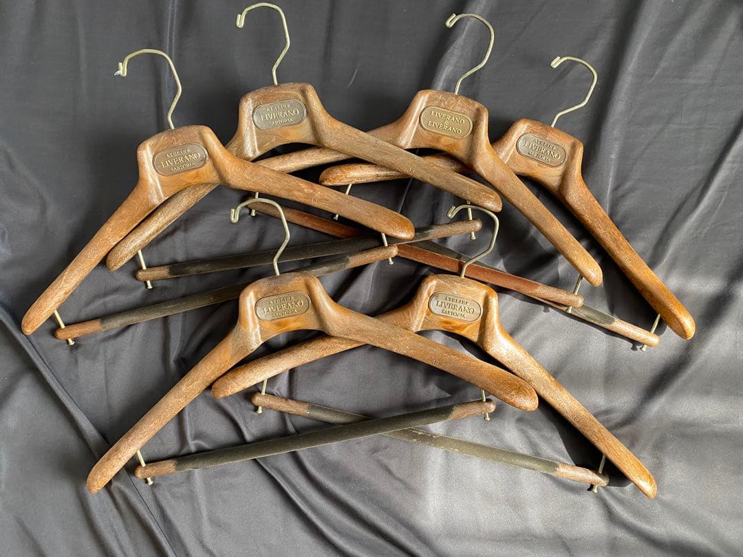 最終　マイネッティ　木製スーツ用ハンガー 11本セット