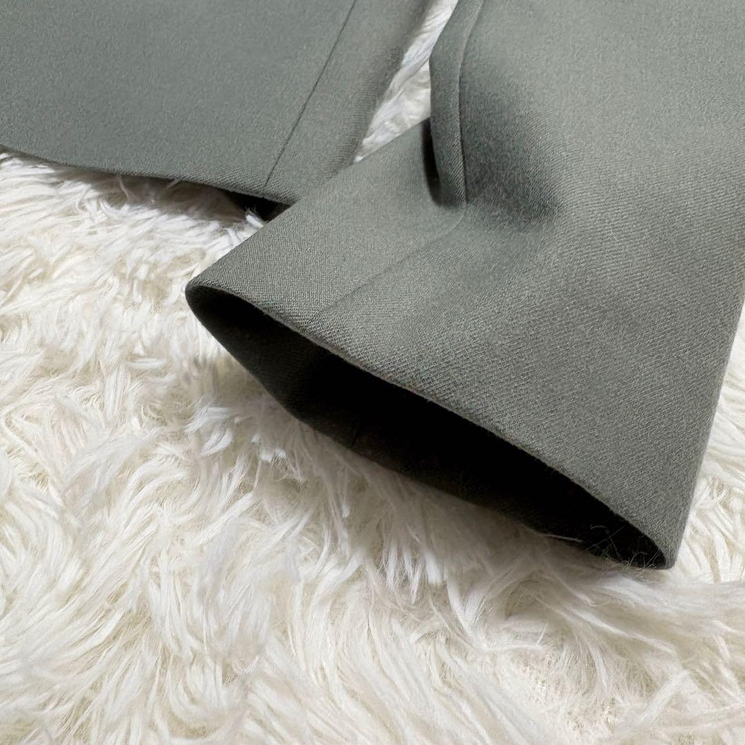 【極美品】セオリー セットアップ スーツ ノーカラー SAXONY ウエストゴム