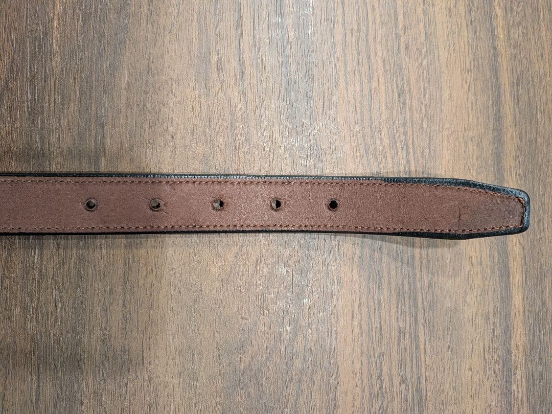 トリーレザー SPUR ベルト 34 茶 ブライドル レザー usa製