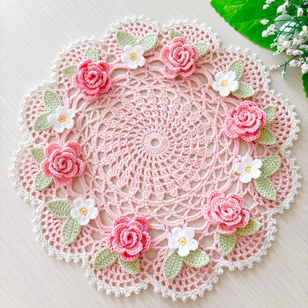 フレイミー❁.*・゜レース編みドイリー❁.*・゜