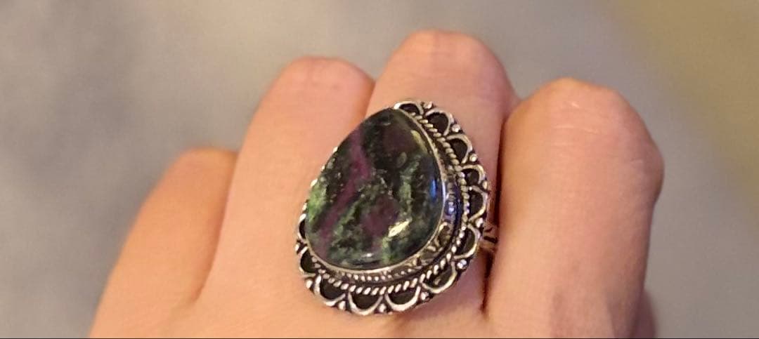 まつり アッシュペーフランス ルビーインゾイサイトリング➕ガーネットリング