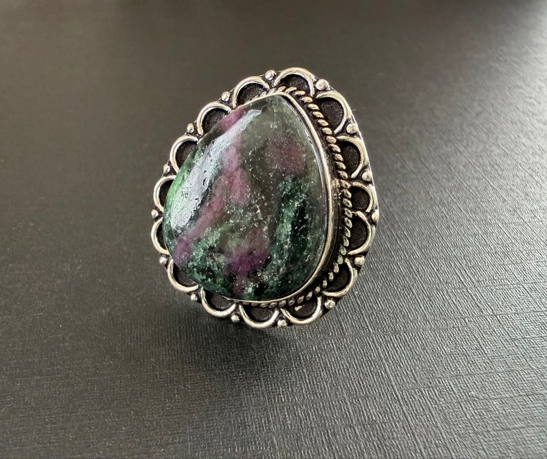 まつり アッシュペーフランス ルビーインゾイサイトリング➕ガーネットリング