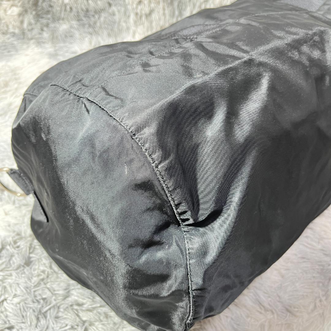 [大人気]　プラダ　ＰＲＡＤＡ　ボストンバッグ　三角ロゴ　ブラック