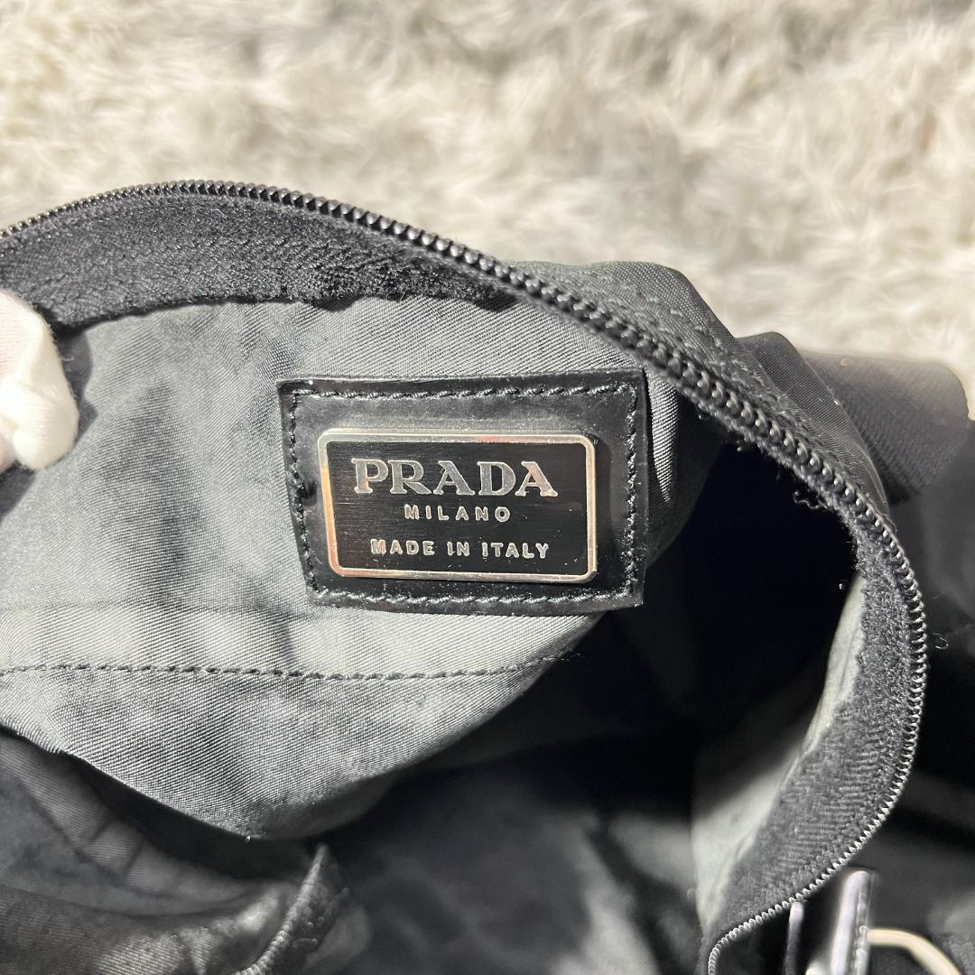 [大人気]　プラダ　ＰＲＡＤＡ　ボストンバッグ　三角ロゴ　ブラック