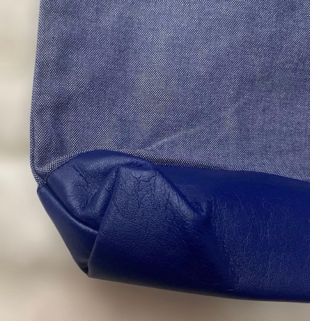 ☆新品未使用☆ファミリア 縦型トートバッグ 青デニム　　水色タグ