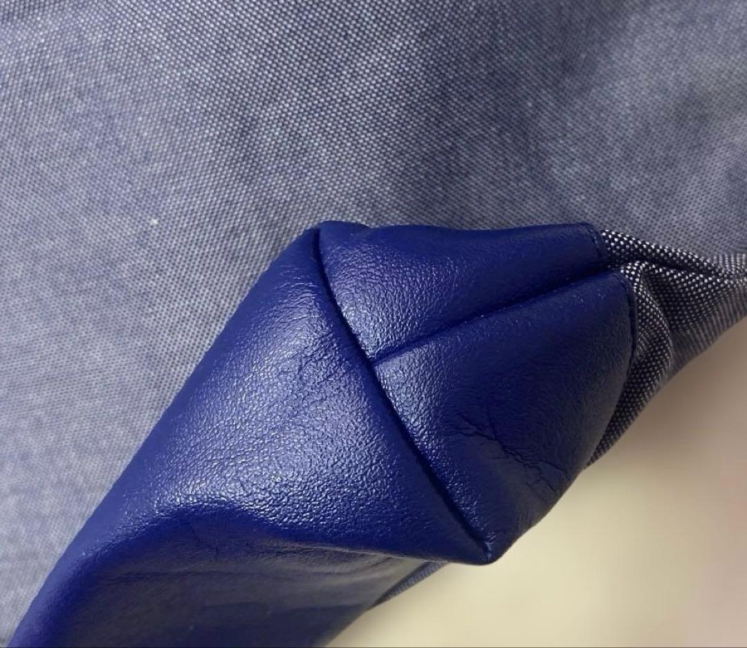 ☆新品未使用☆ファミリア 縦型トートバッグ 青デニム　　水色タグ