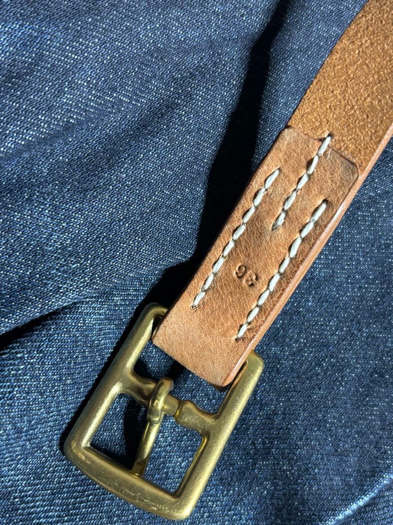 MINEDENIM マインデニム　木村拓哉着用ブラウンレザー ベルト