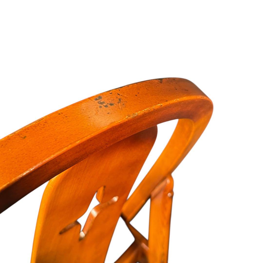 HR614 【希少デザイン】 karimoku チャーチ　十字　チェア