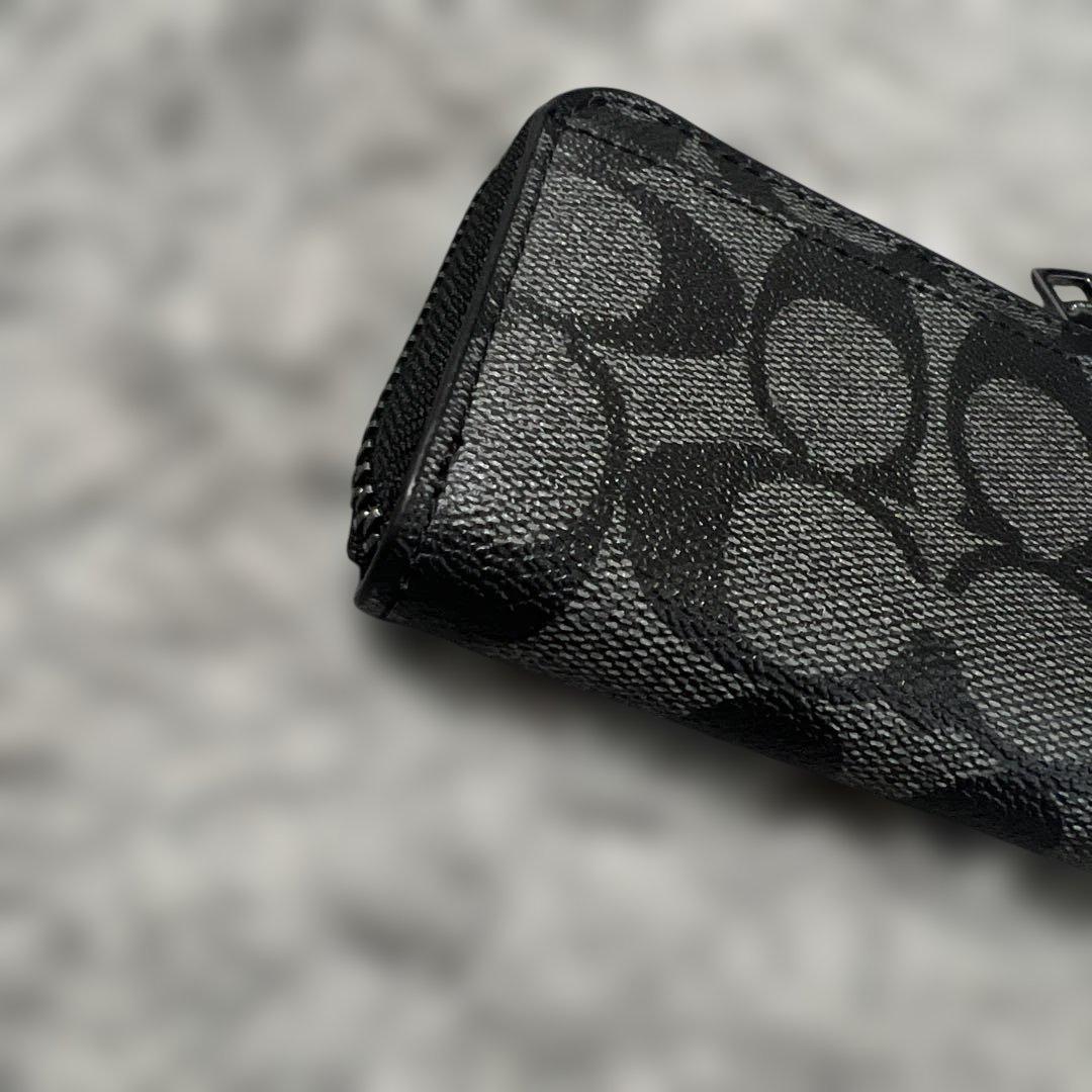 コーチ　COACH シグネチャー　ケース　キーケース　コンパクトウォレット