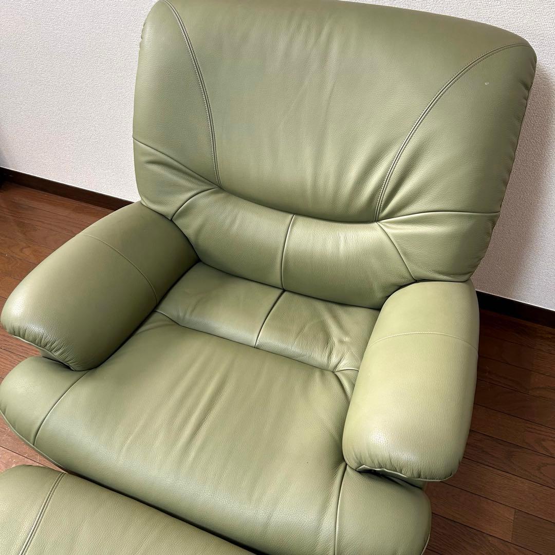 カリモク karimoku 回転式チェア　チターノ　レザー　1人掛け