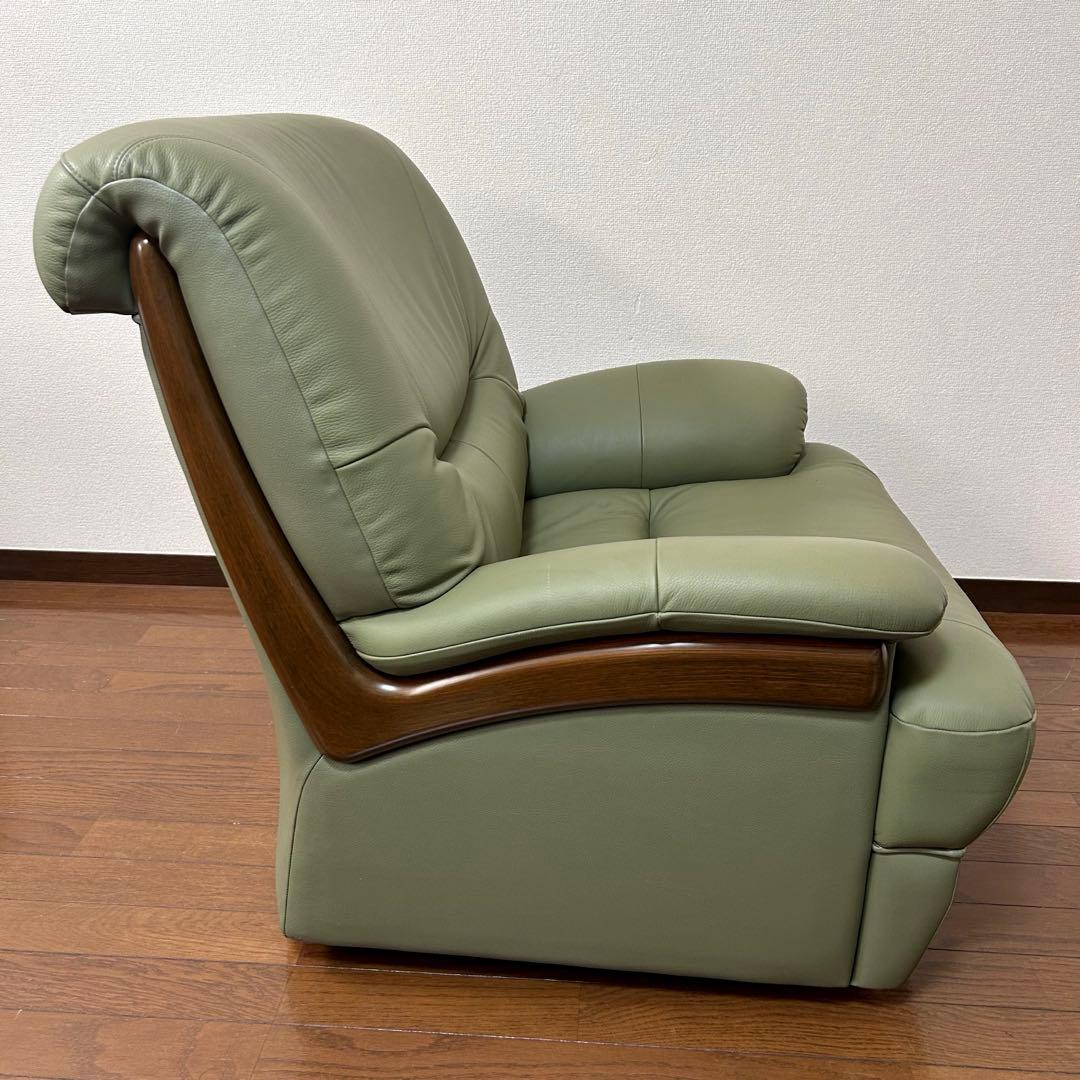 カリモク karimoku 回転式チェア　チターノ　レザー　1人掛け