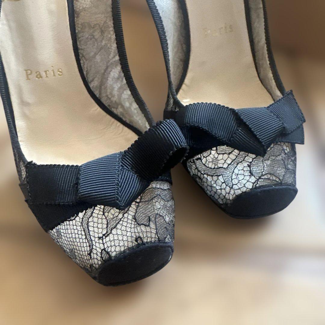 本日 今月限定値下げ　Christian Louboutin レース　パンプス