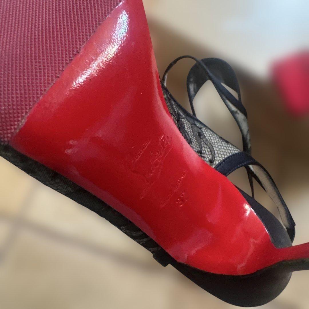 本日 今月限定値下げ　Christian Louboutin レース　パンプス