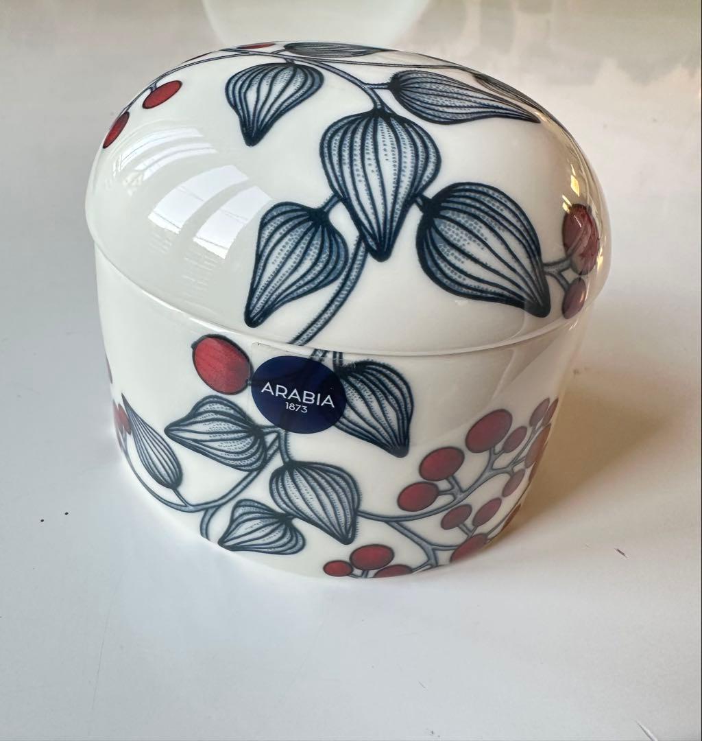 ARABIA アラビア　ルノ　フロストベリー ジャー蓋付0.25L