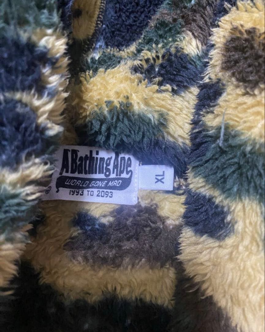 A bathing ape ボア パーカー XL