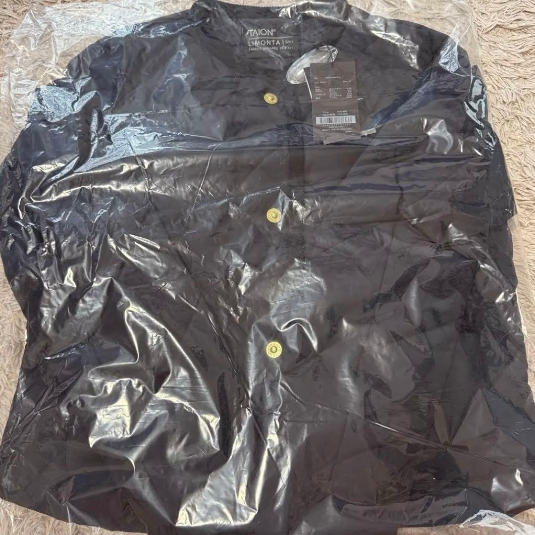 【新品未使用】TAION ノーカラーキルティングショートダウン ネイビー